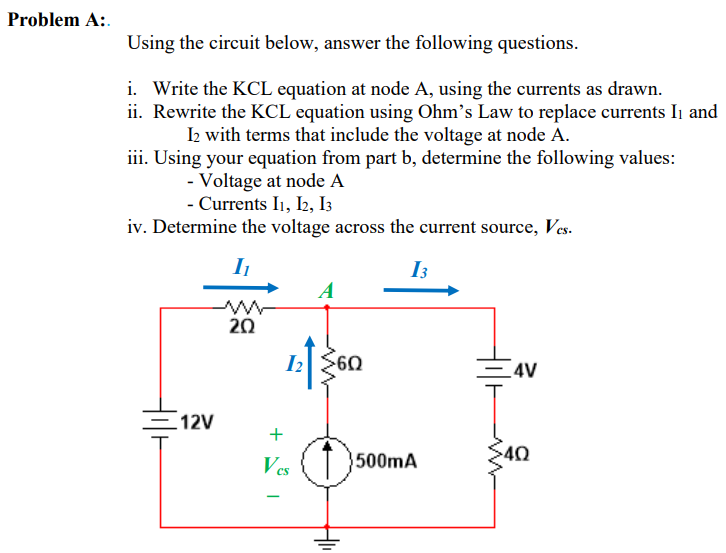 Solved Using the circuit below, answer the following | Chegg.com