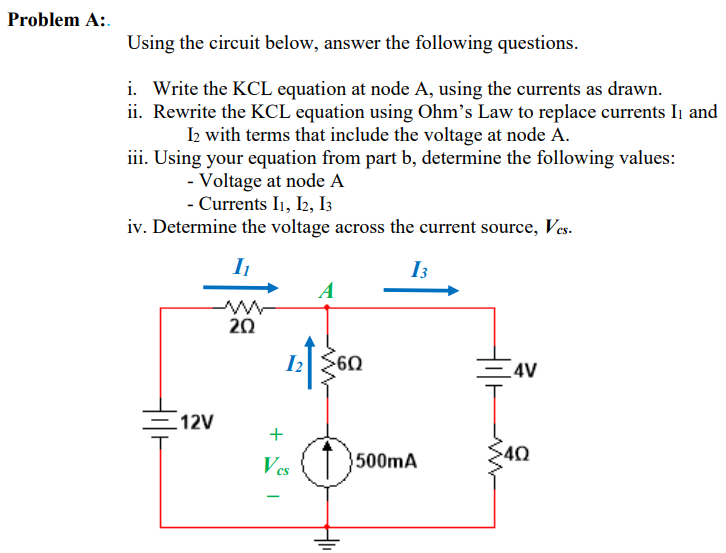 Solved Using The Circuit Below, Answer The Following | Chegg.com