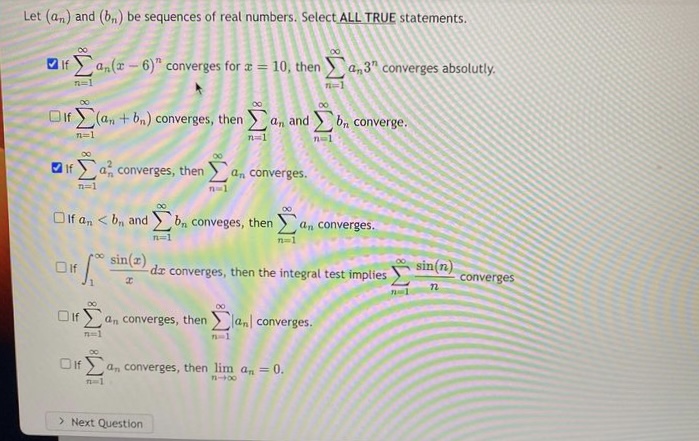 Solved Let (an) And (bn) Be Sequences Of Real Numbers. | Chegg.com