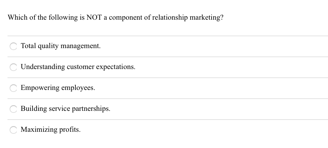 Solved Which of the following is NOT a component of | Chegg.com