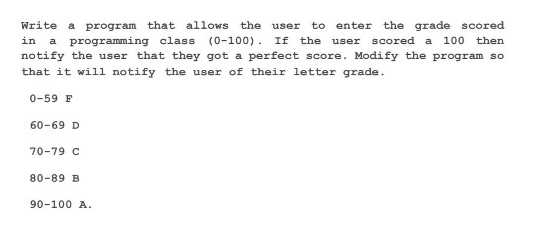 Solved a in a a Write program that allows the user to enter | Chegg.com