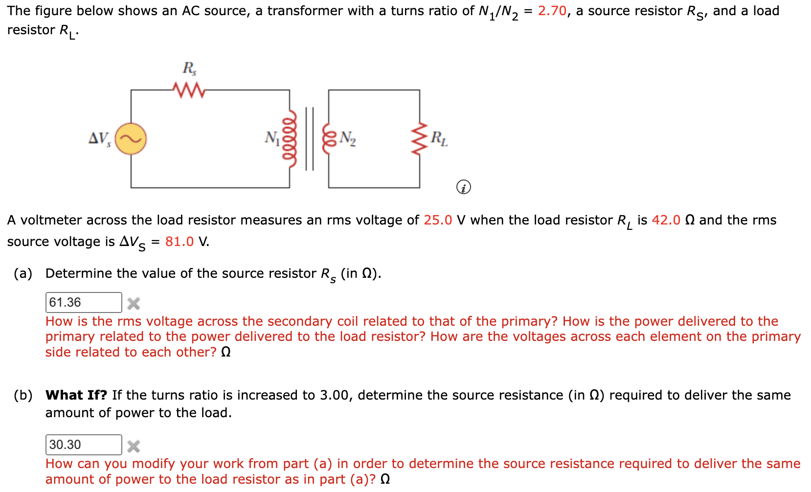 Solved The figure below shows an AC source, a transformer | Chegg.com
