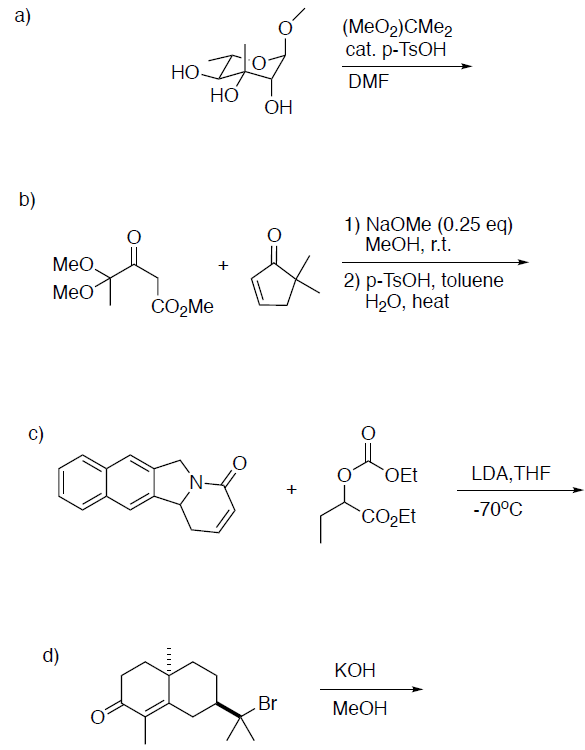 Solved a MeO2 CMez cat. p TSOH DMF HO HO to Ilot OH b Meo