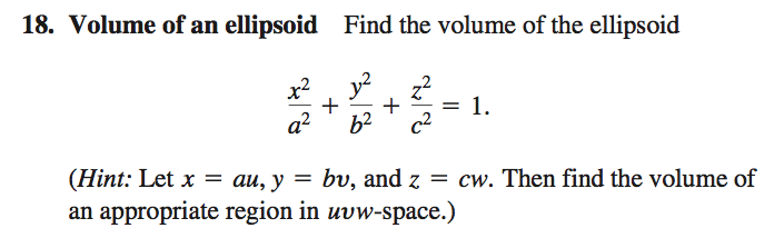 ellipsoid volume calculator