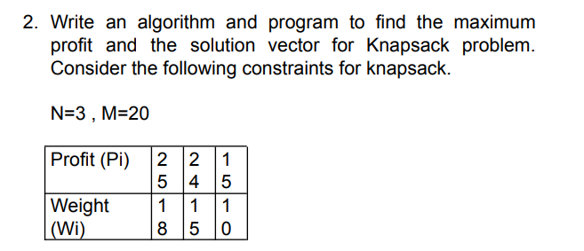 Solved 2. Write an algorithm and program to find the maximum | Chegg.com