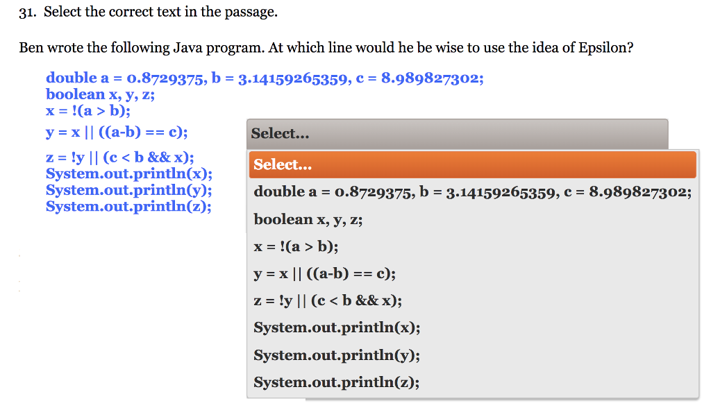 Solved 31. Select the correct text in the passage Ben wrote | Chegg.com