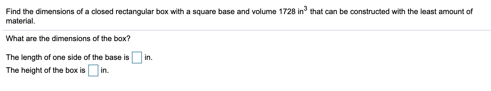 Solved Find the dimensions of a closed rectangular box with | Chegg.com