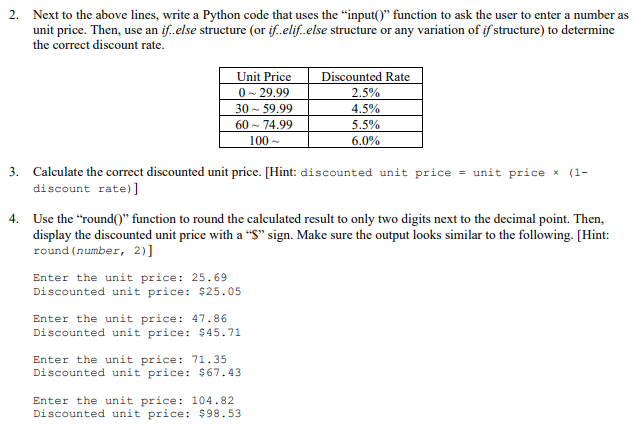 Solved 2. Next to the above lines, write a Python code that | Chegg.com image.