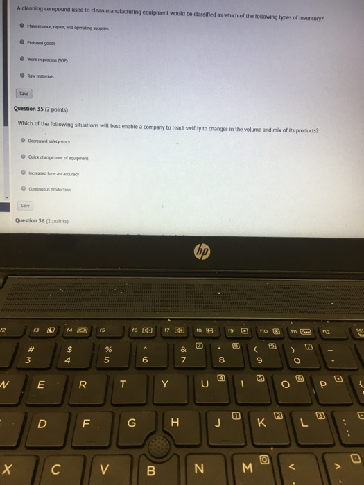 Solved A cleaning compound used to clean manufacturing