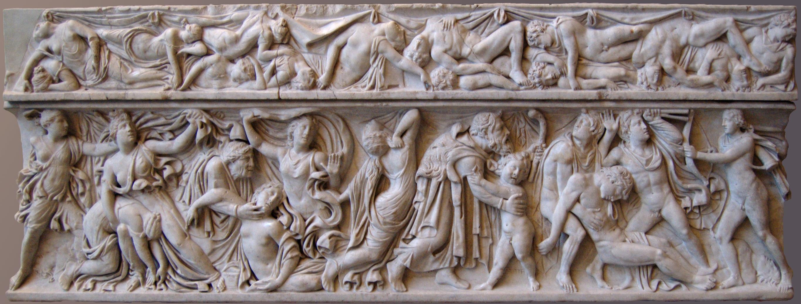 sarcophagus with the myth of orestes