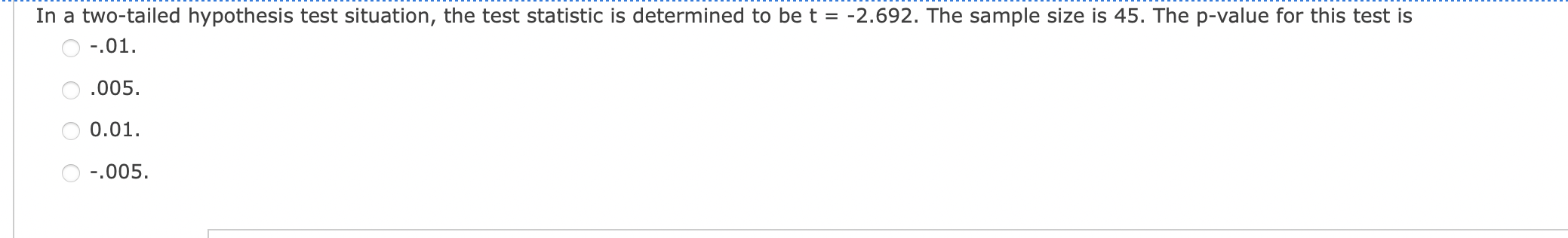 what makes a hypothesis test two tailed