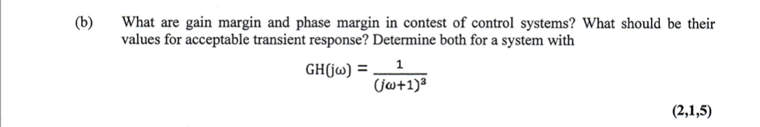 Solved What are gain margin and phase margin in contest of | Chegg.com