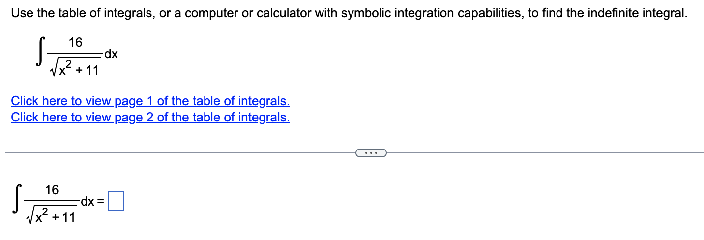 Solved Use the table of integrals, or a computer or | Chegg.com