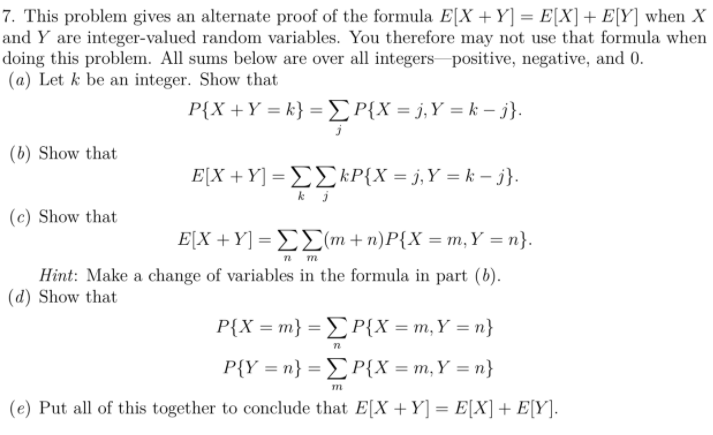 7 This Problem Gives An Alternate Proof Of The Chegg Com