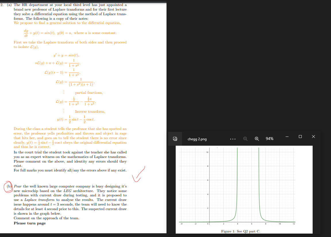 Solved Part A Is Already Solved On Chegg I Cannot Figure Out | Chegg.com