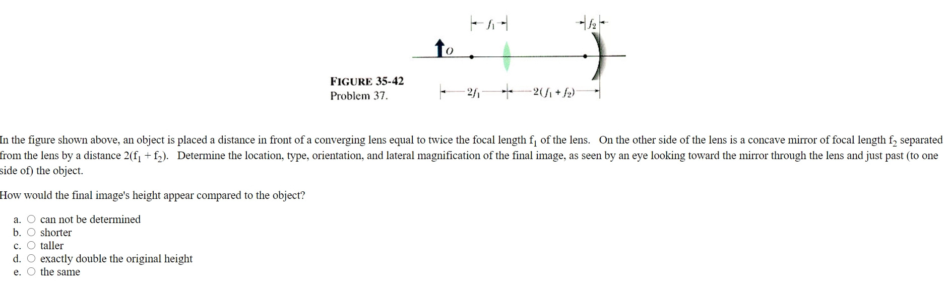 Solved 17 To - FIGURE 35-42 Problem 37. -27 + 2 + (2) In The | Chegg.com