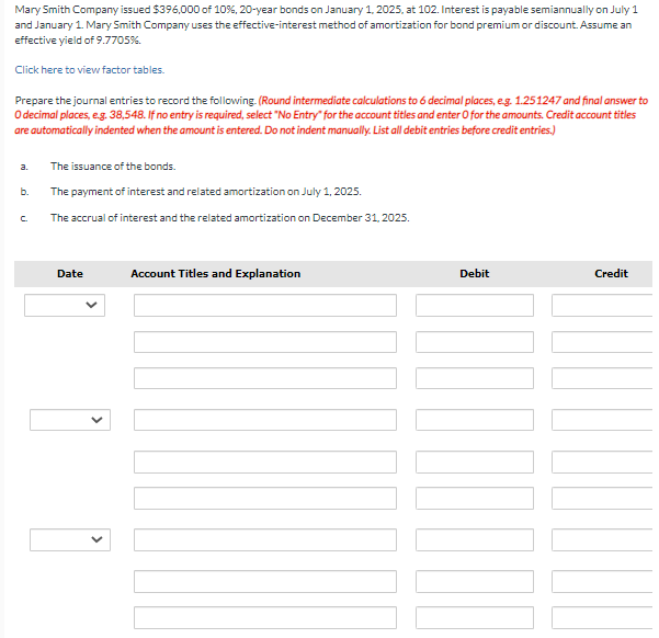 Solved Mary Smith Company issued 396,000 of 10,20year