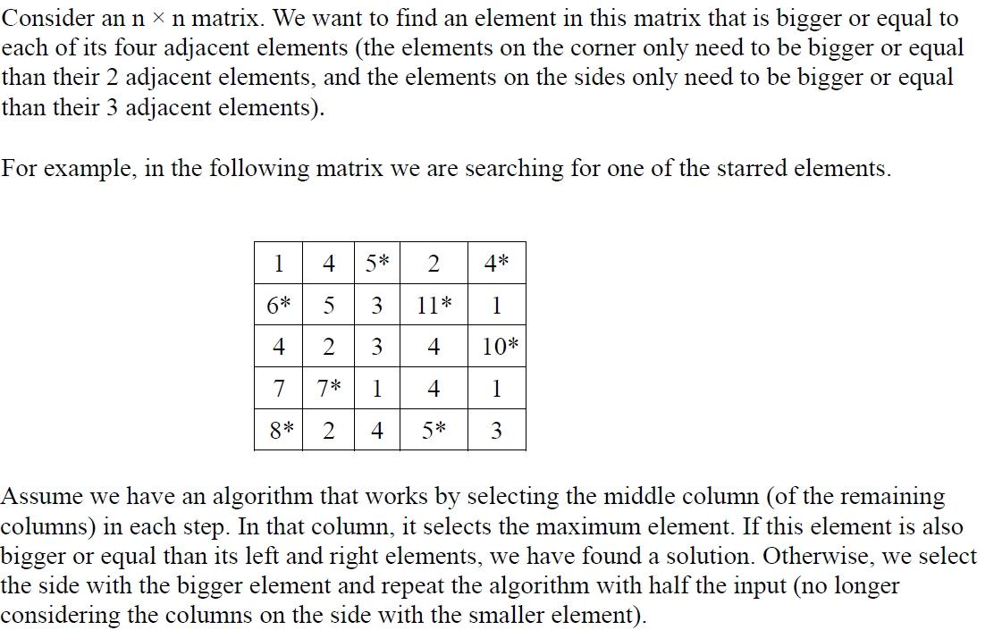 Solved 1) The asymptotic complexity of this algorithm is | Chegg.com