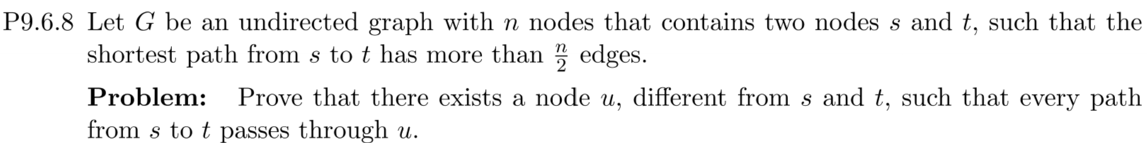 Solved P9.6.8 Let G be an undirected graph with n nodes that | Chegg.com