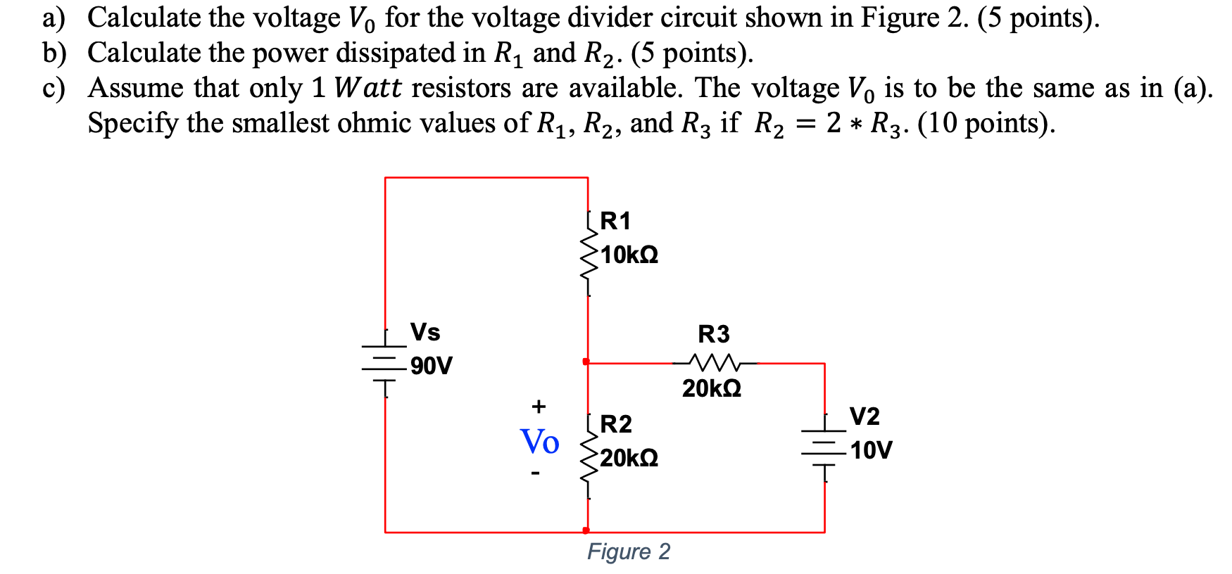 Solved a) Find the voltage Vx in the circuit in Figure 1 if | Chegg.com
