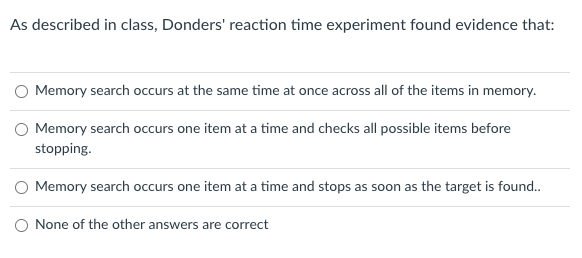 donders reaction time experiment online