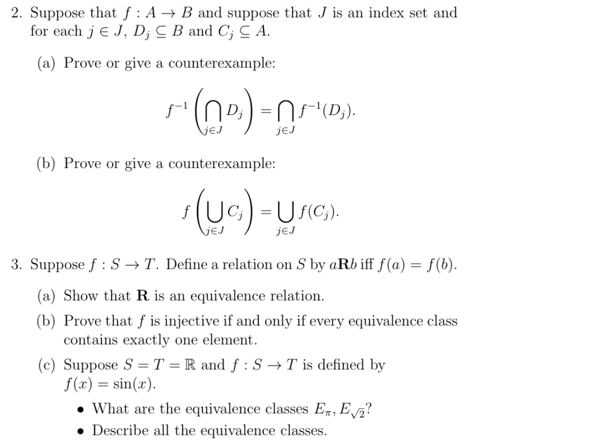 Solved 2. Suppose That F : A + B And Suppose That J Is An | Chegg.com