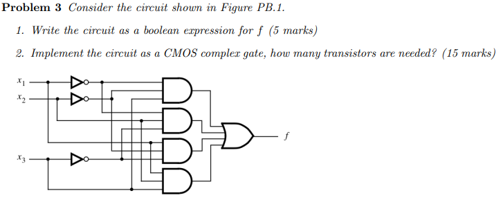 Solved Problem 3 Consider the circuit shown in Figure PB.1. | Chegg.com