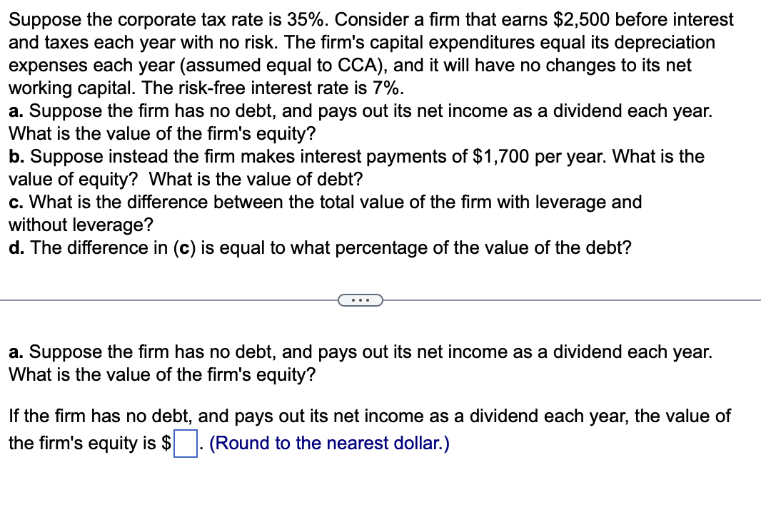 solved-suppose-the-corporate-tax-rate-is-35-consider-a-chegg