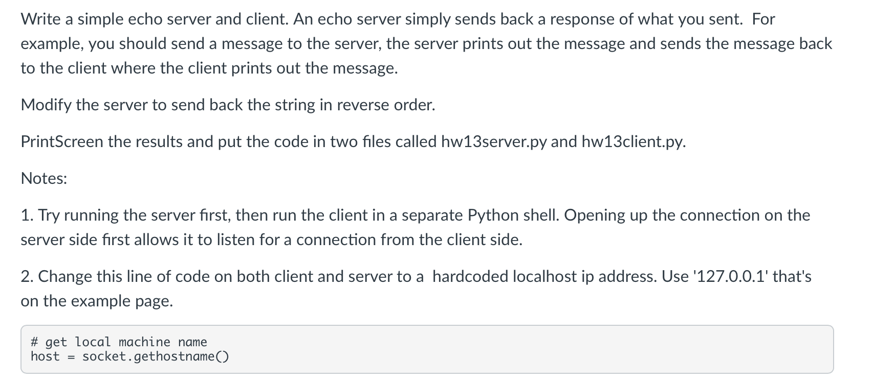 Solved Write a simple echo server and client. An echo server | Chegg.com