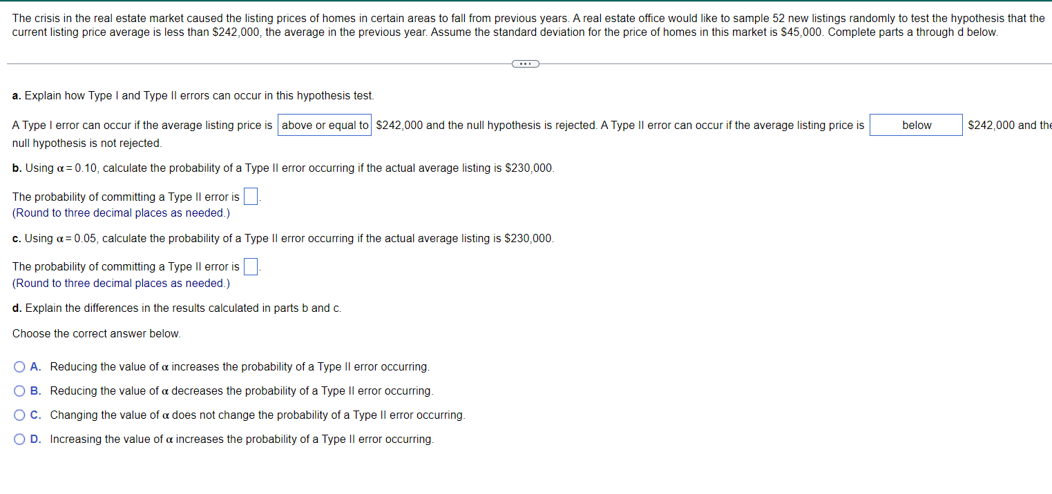 Solved A ï Explain How Type I And Type Ii Errors Can Occur Chegg Solved A ï Explain How Type I And Type Ii Errors Can Occur Chegg