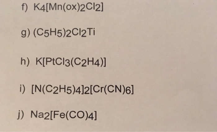 Solved Give the IUPAC name for each of the following Chegg