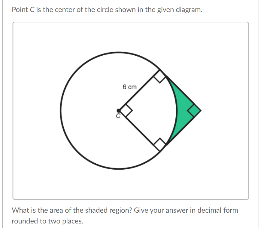 Solved Point C is the center of the circle shown in the | Chegg.com