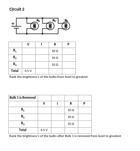 Solved Circuit 2 B в V 1 P R 102 B B2 B2 1012 1012 Total 4.5 | Chegg.com