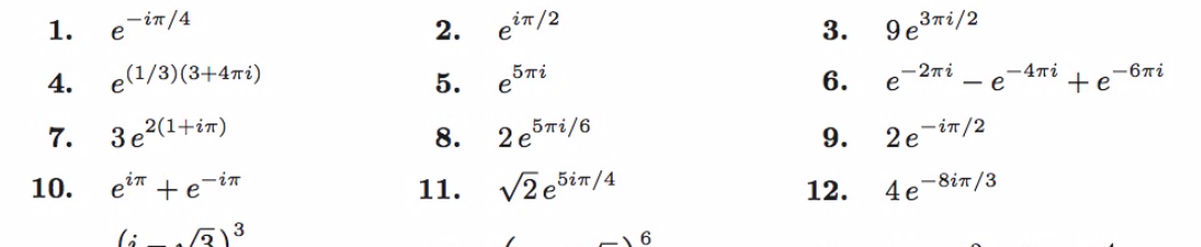 express complex numbers in the form x iy