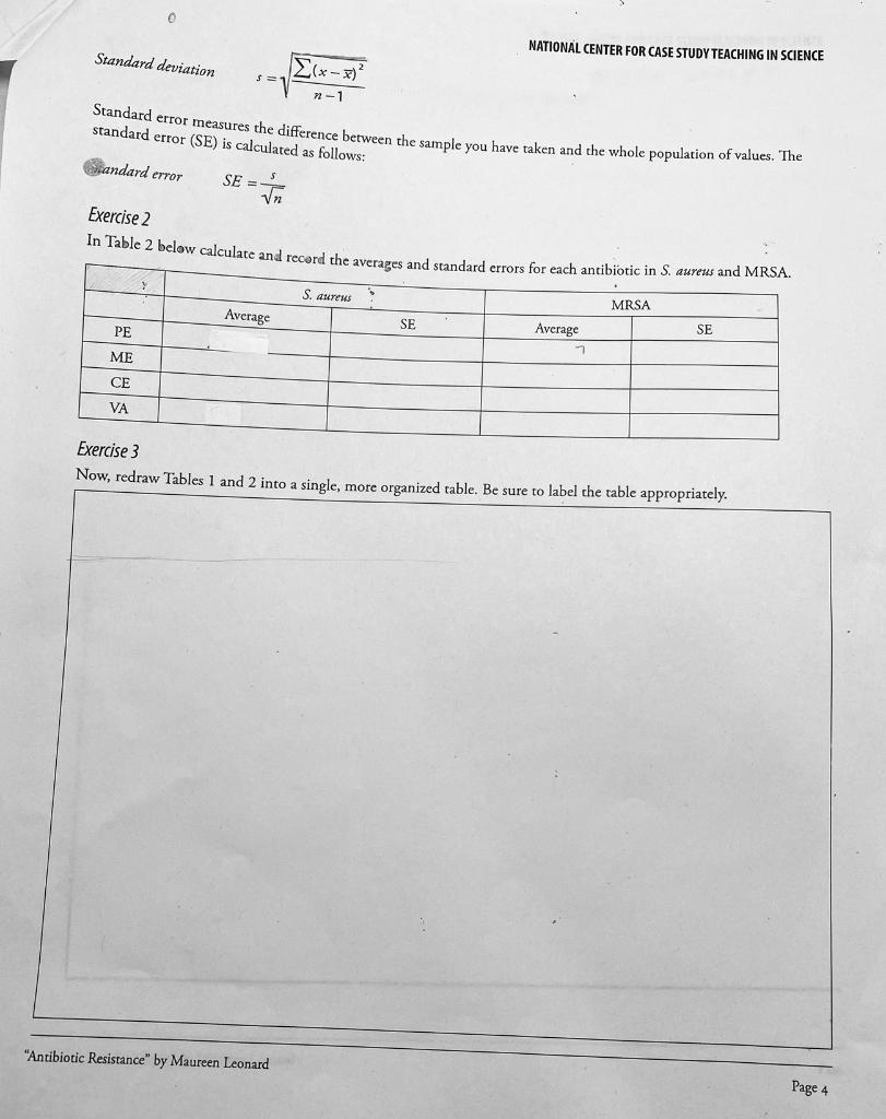 Solved NATIONAL CENTER FOR CASE STUDY TEACHING IN SCIENCE Chegg com