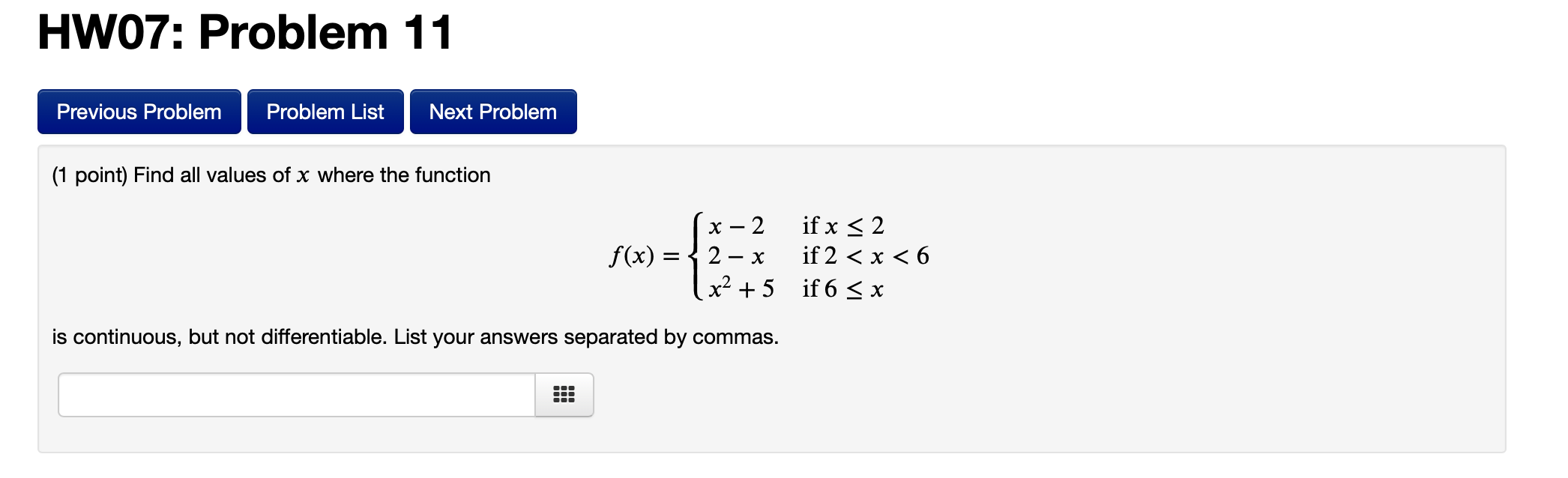 Solved HW07: Problem 11 Previous Problem Problem List Next | Chegg.com