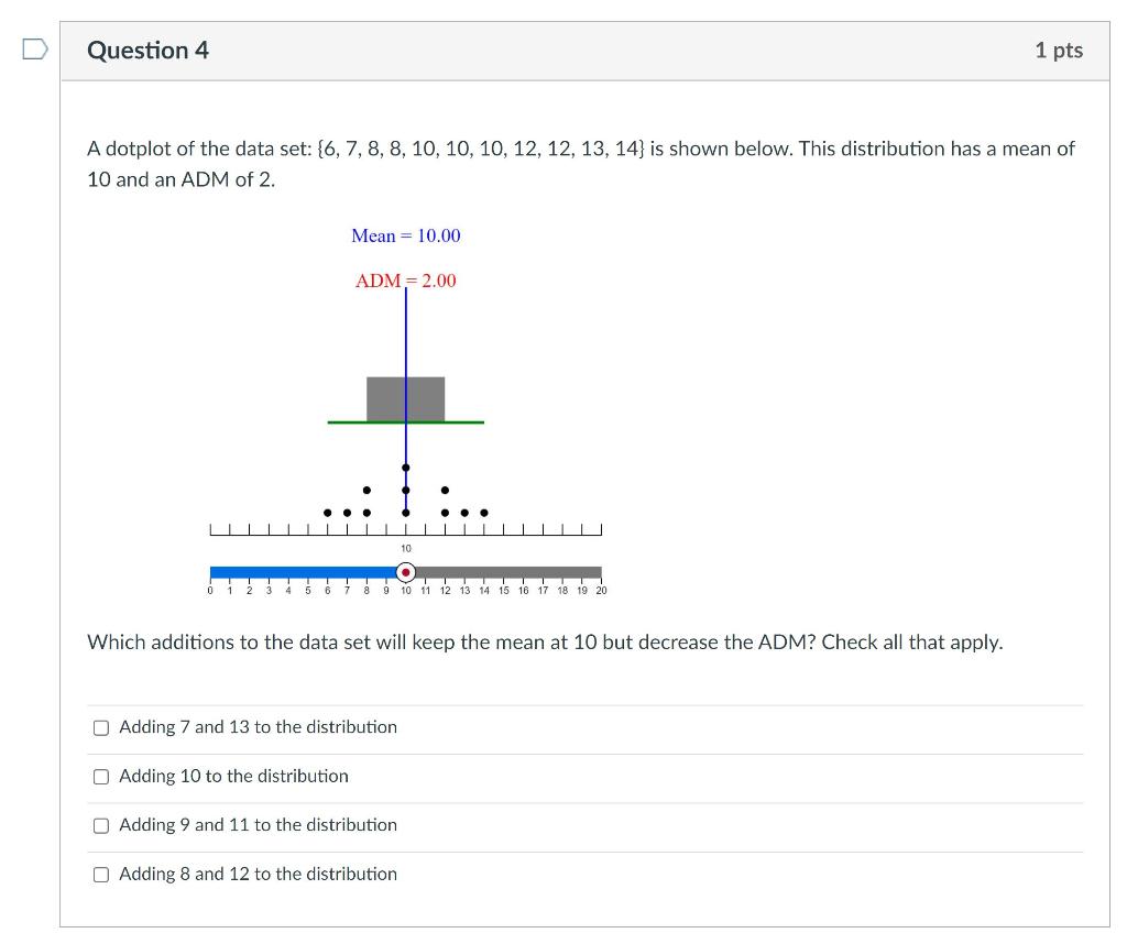 Solved Question 1 1 pts The question below refers to the | Chegg.com