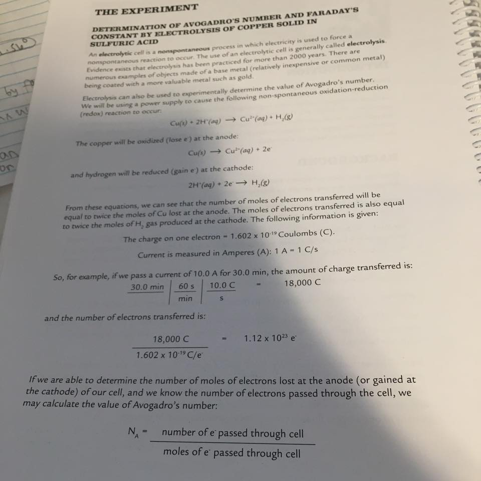 Solved 1.A student sets up the experiment described in the | Chegg.com