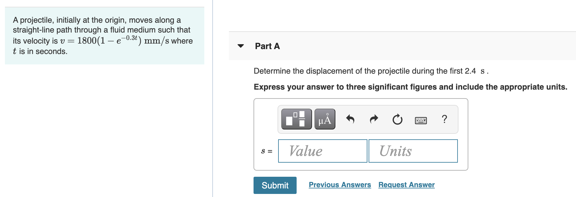 Solved A Projectile Initially At The Origin Moves Along Chegg Com