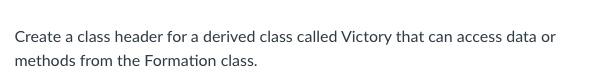 Solved Create a class header for a derived class called | Chegg.com