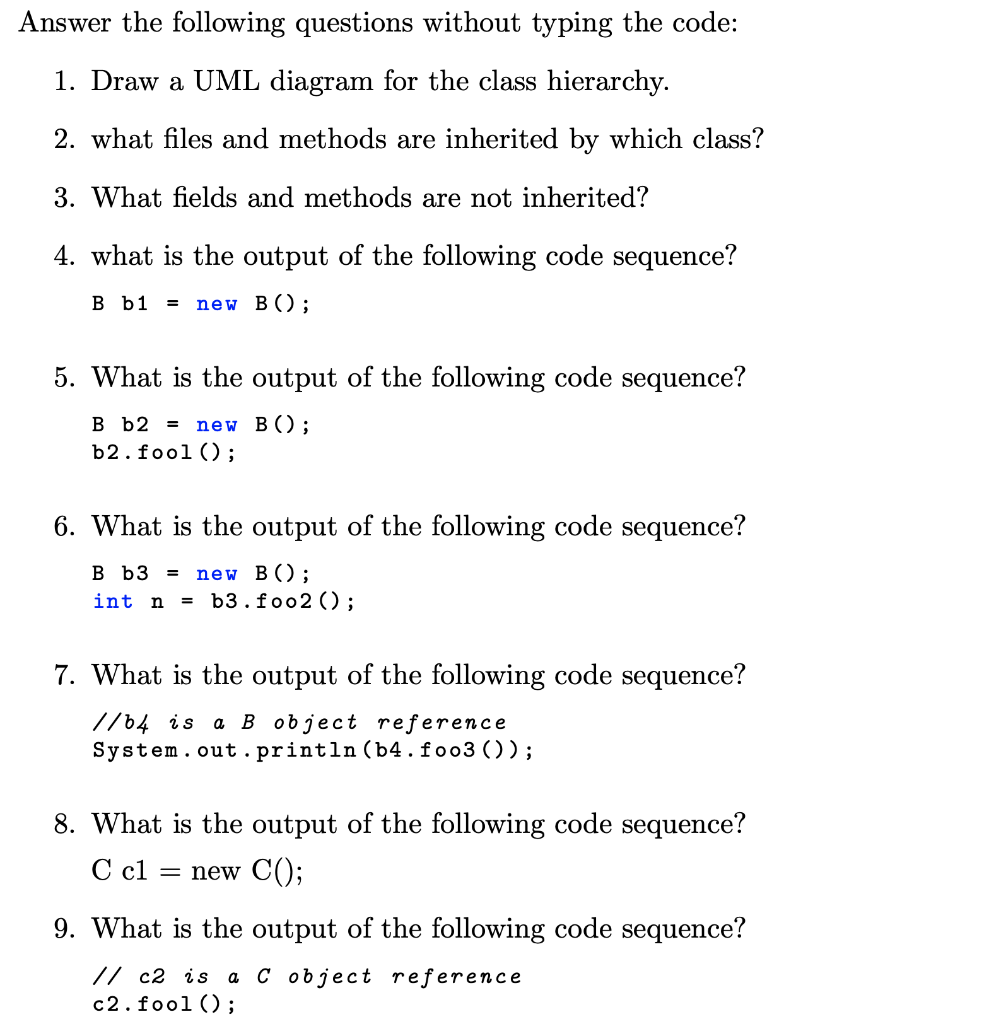 Solved 3 Reading and Understanding Code Consider the | Chegg.com