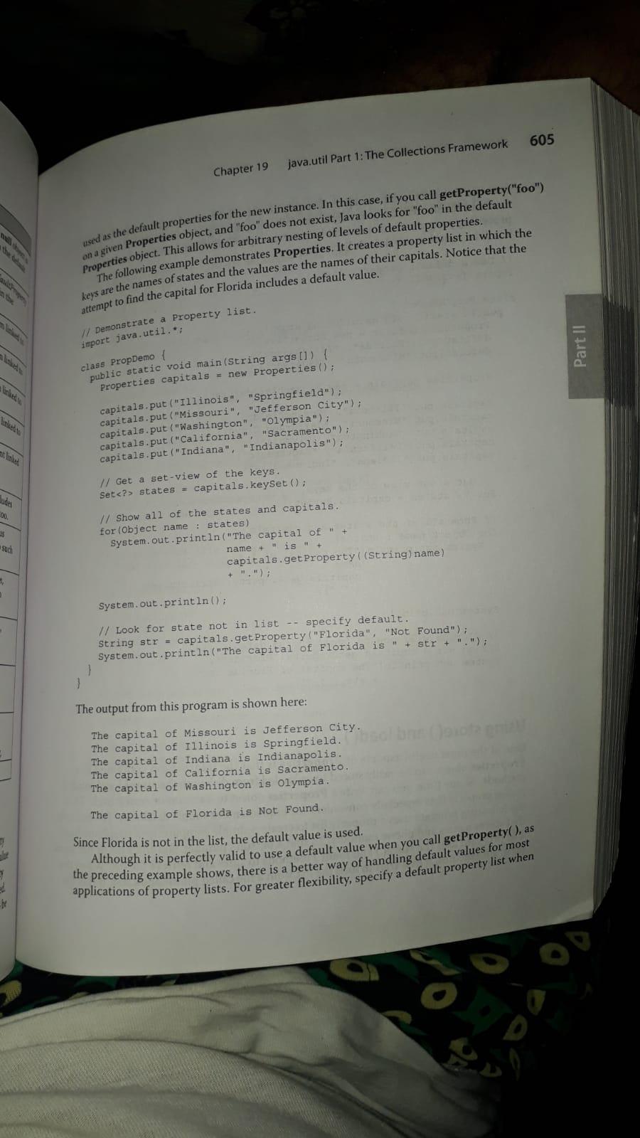 Solved 605 java.util Part 1: The Collections Framework | Chegg.com