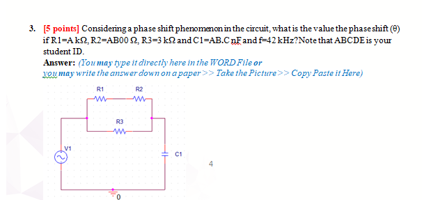 Solved 3. 15 points] Considering a phase shift phenomenon in | Chegg.com