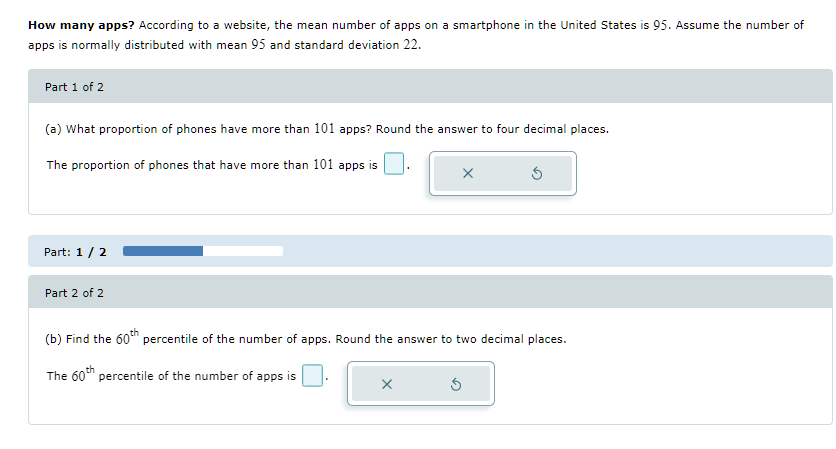 Solved How many apps? According to a website, the mean | Chegg.com