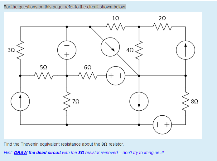 Solved For the questions on this page, refer to the circuit | Chegg.com