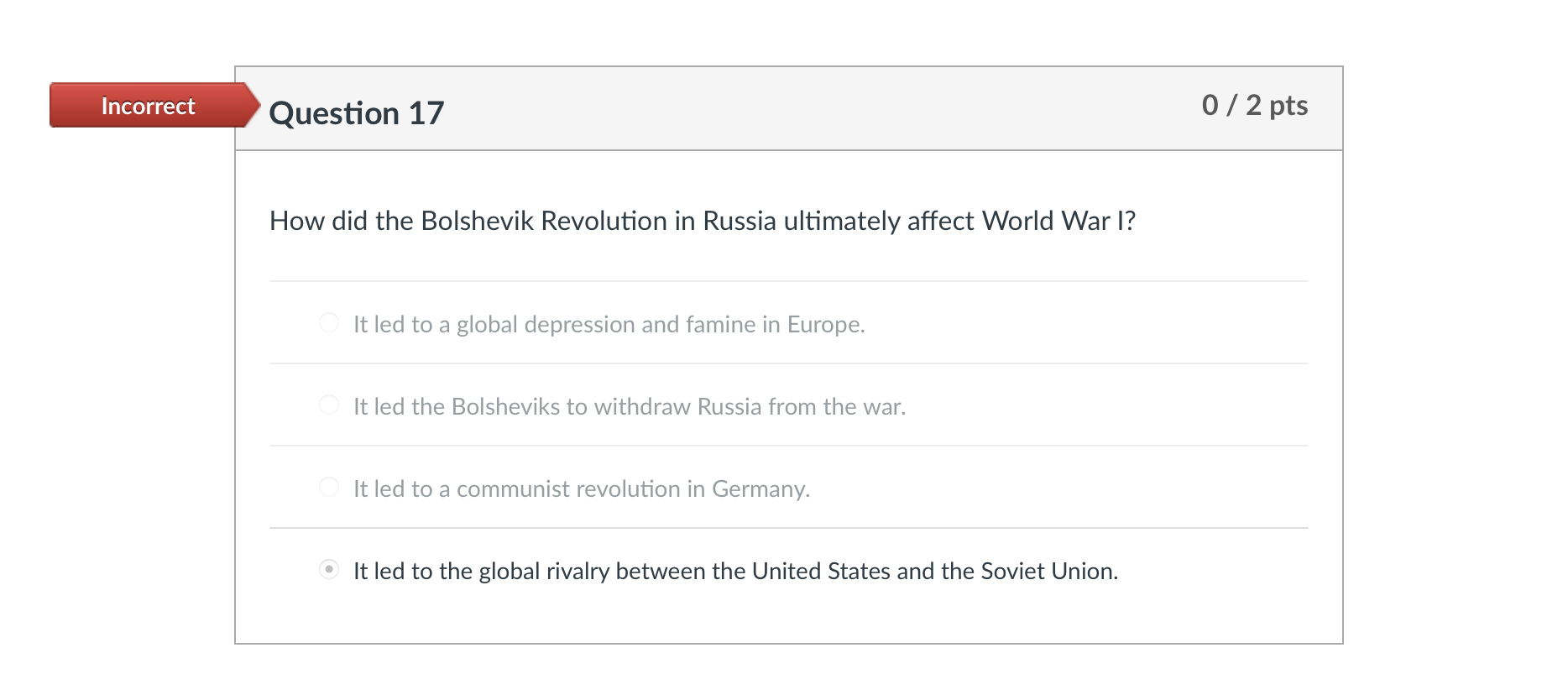 Solved Incorrect Question 11 0 / 2 pts Woodrow Wilson's