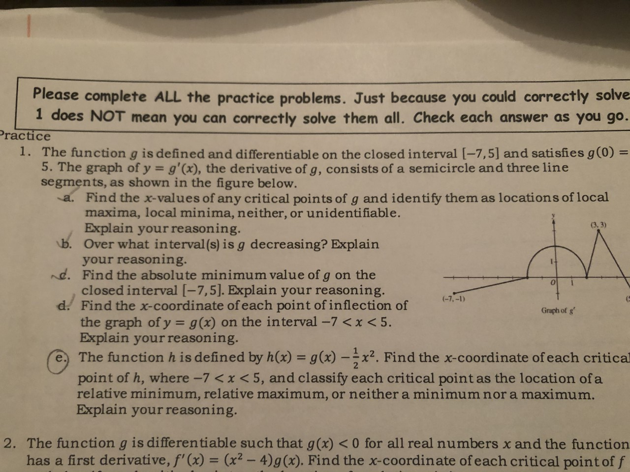 Solved (3.3) Please complete ALL the practice problems. Just | Chegg.com