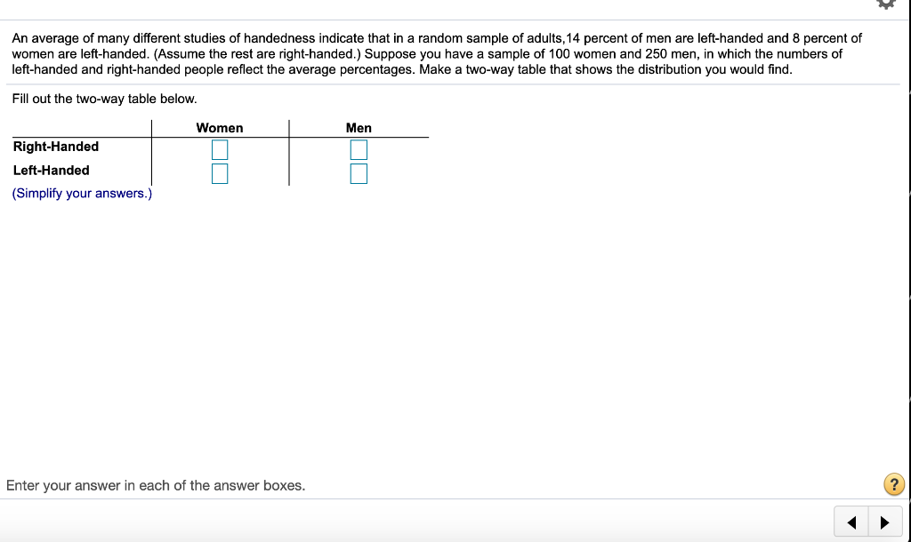 solved-an-average-of-many-different-studies-of-handedness-chegg