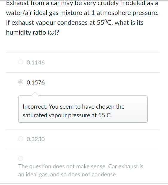 Solved Exhaust from a car may be very crudely modeled as a | Chegg.com