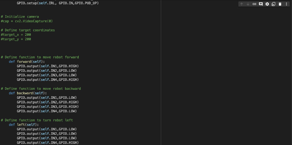 Solved Design a software system using python for AlphaBot | Chegg.com